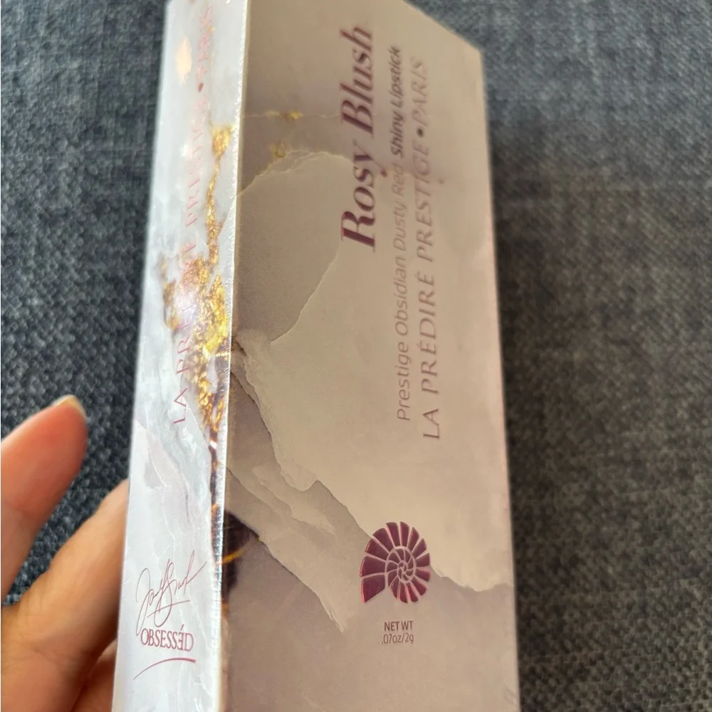 Rosy Blush Prestige Obsidian Dusty Red Shiny Lipstick BRAND NEW IN BOX/SEALED